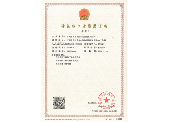 資質(zhì)證書-市局